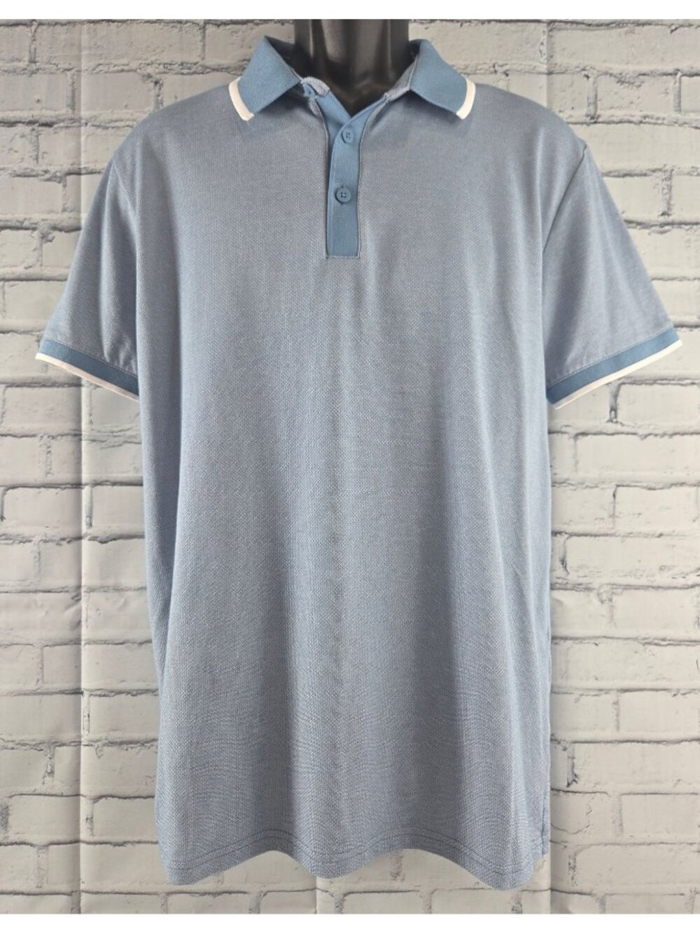 FLX Mens Blue Urban/Commuter Polo Shirt Large